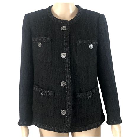 chanel petite veste noire prix|La petite veste noire short vest Chanel Navy size 42 FR in Cotton .